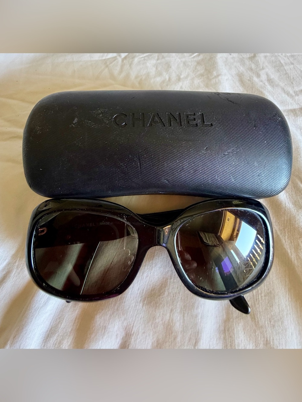 Chanel Black 5102 C501/87  54 17 135 with CC logo Sunglasses - Picture 12 of 13